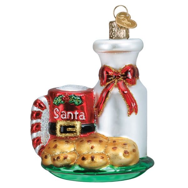 Santa's Milk &amp; Cookies Ornament
