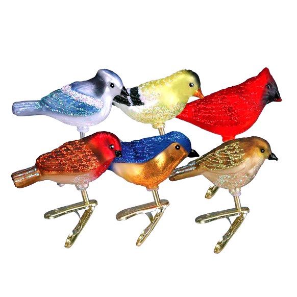 Asst Miniature Songbirds Ornament