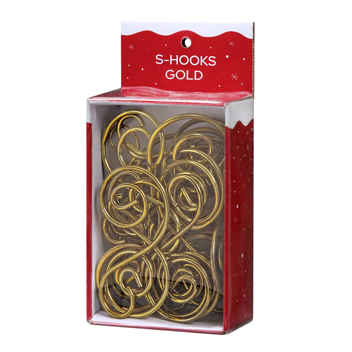 Gold S Ornament Hooks - 24 pack