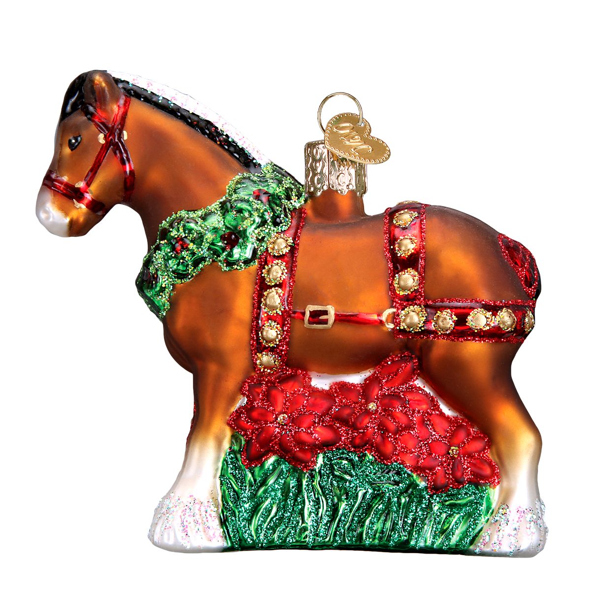 Holiday Clydesdale Ornament