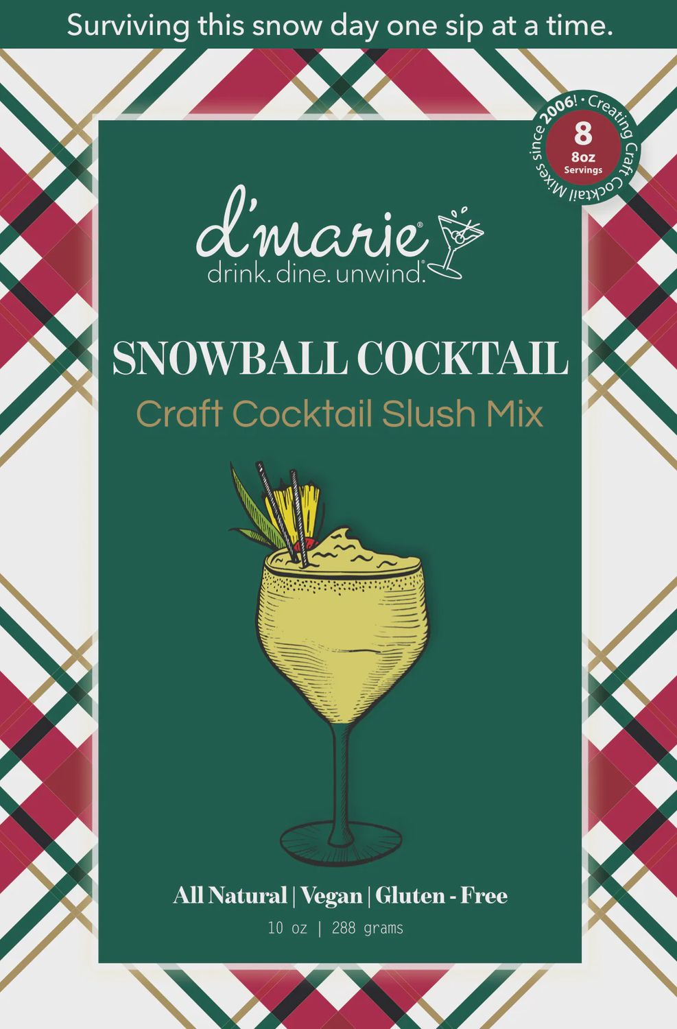 Xmas Cocktail Slush Mix Snowball