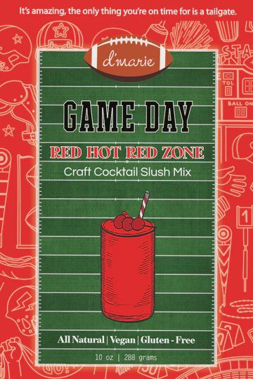 Game Day Cocktail Slush Red Hot Red Zone