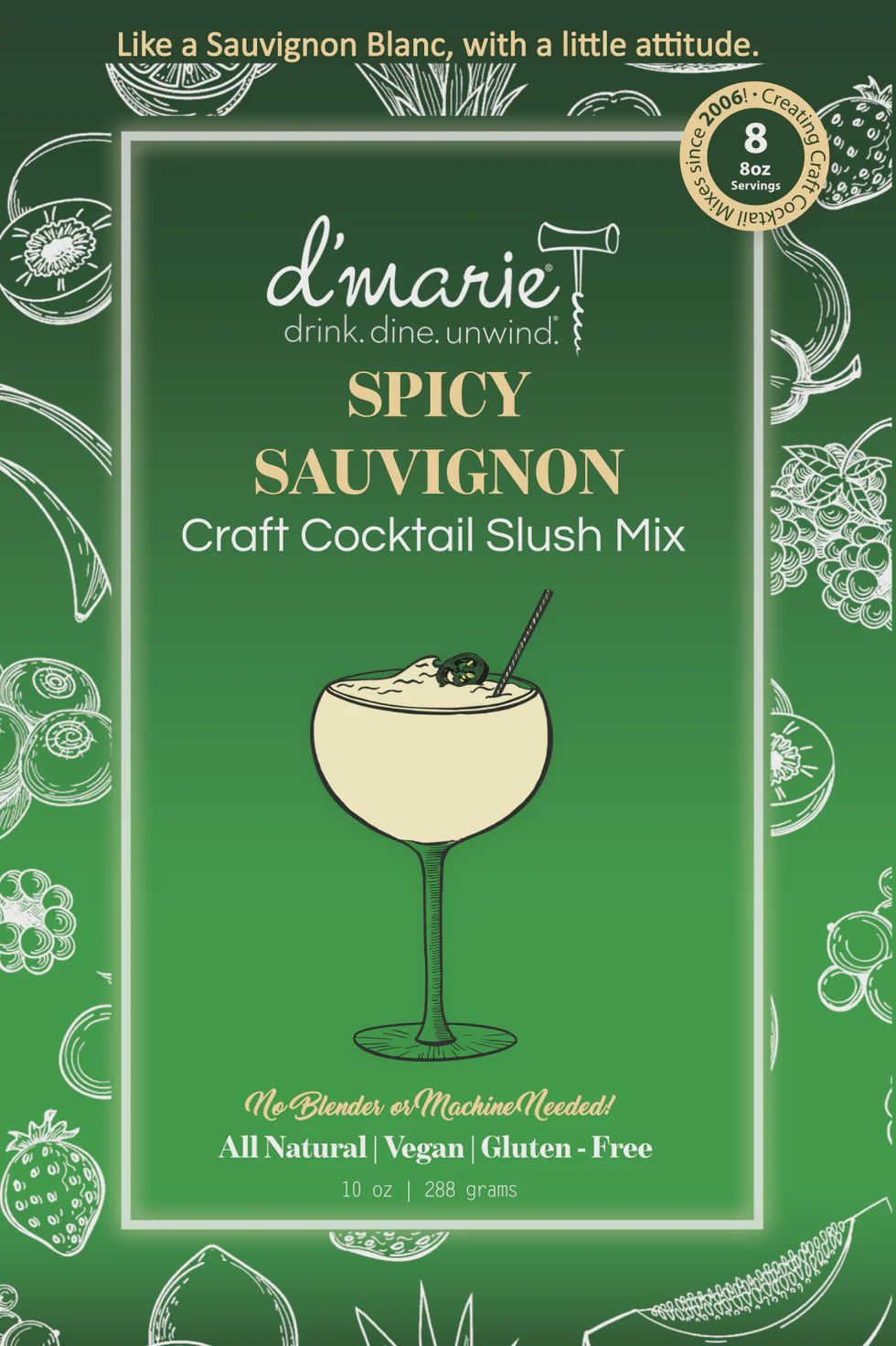 Cocktail Slush Mix Spicy Sauvignon