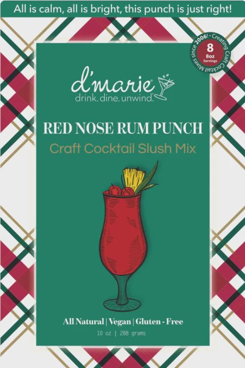 Xmas Cocktail Slush Mix Red Nose Rum Punch