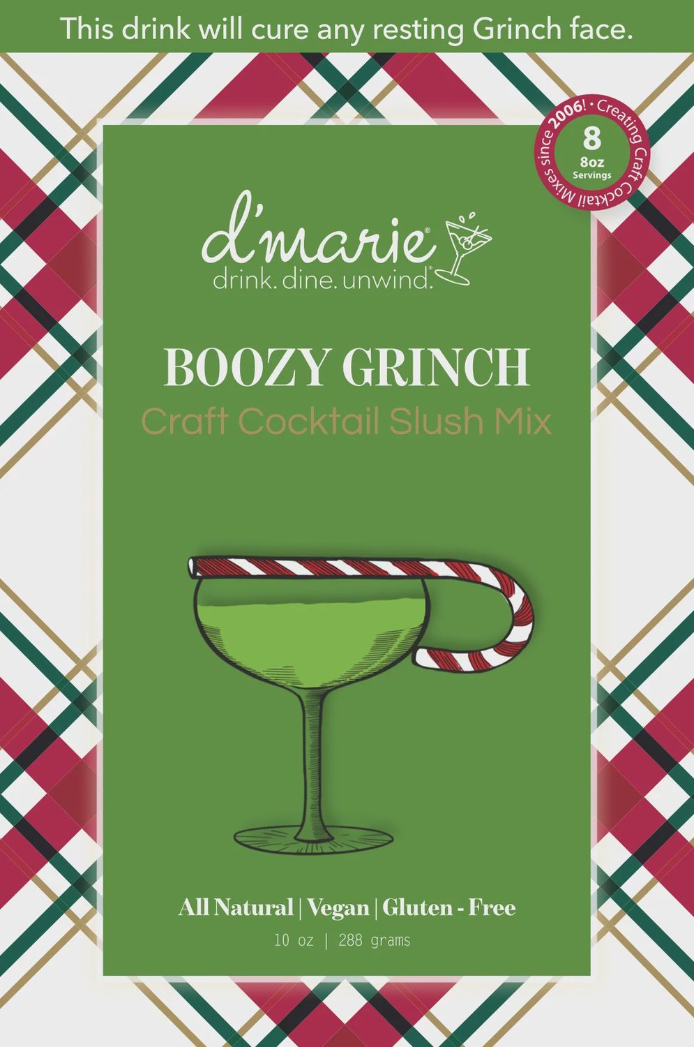Xmas Cocktail Slush Mix Boozy Grinch