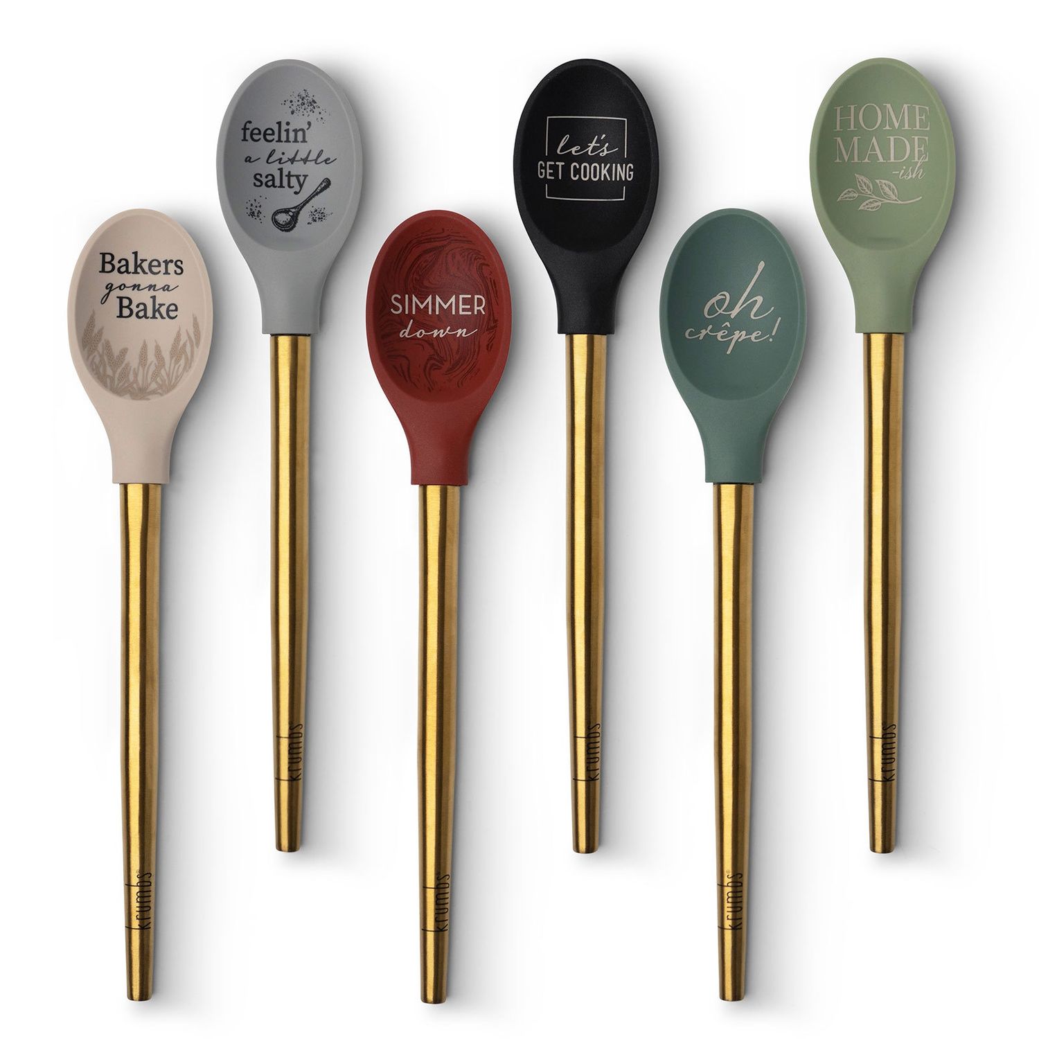 Spoon Gold Handle 6 Styles