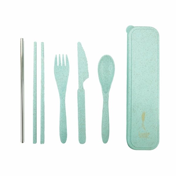 On-The-Go Wheat Straw Utensil 6 pc Set