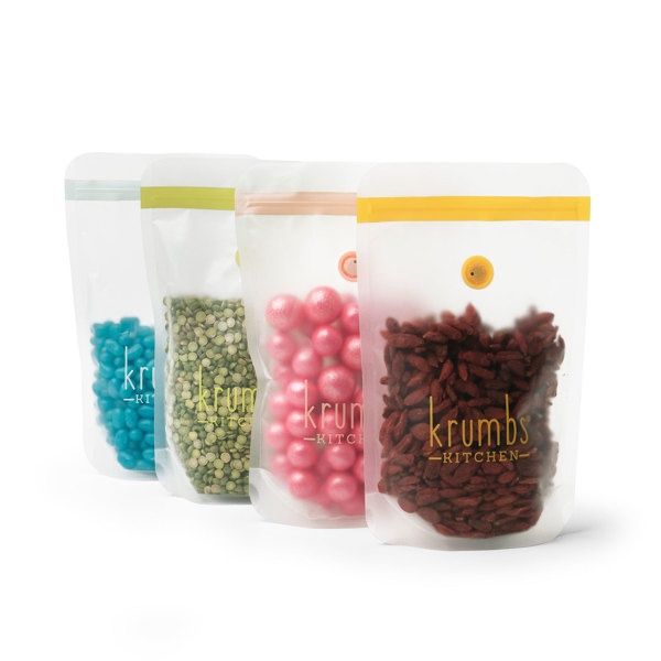 Dry Food Storage Bag 4 Pk 4 Styles Assorted