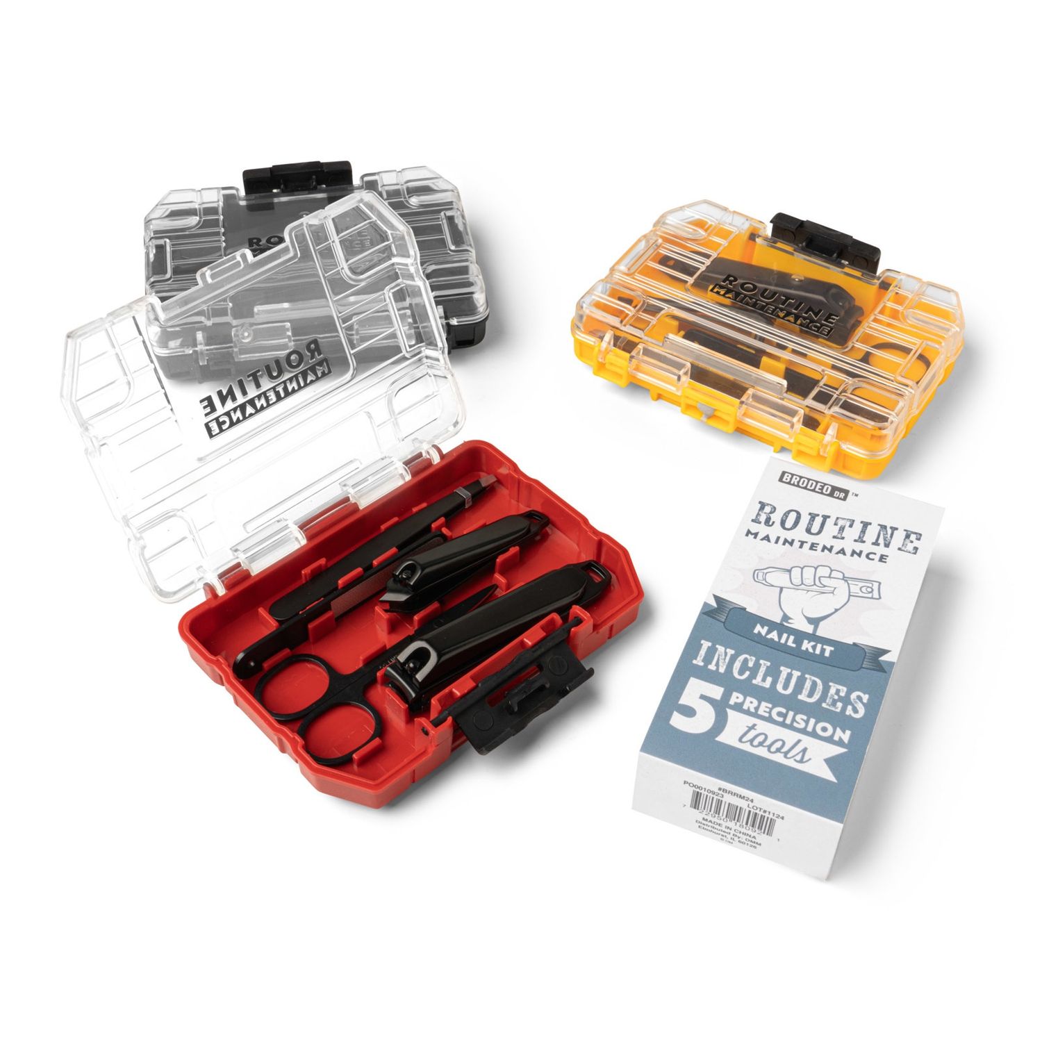 Routine Maintenance Nail Kit 3 Colors Assorted