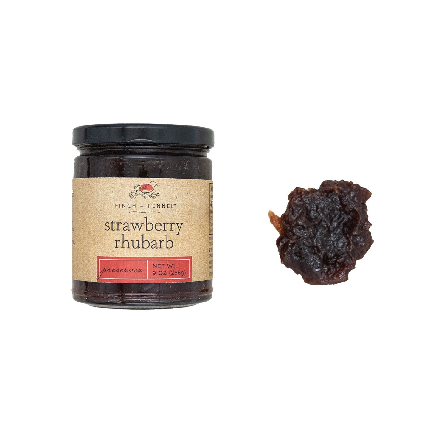 Finch + Fennel Strawberry Rhubarb Preserves