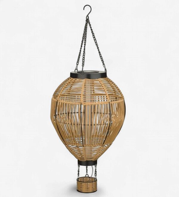 Solar Hot Air Balloon Lantern X-Large - Wicker