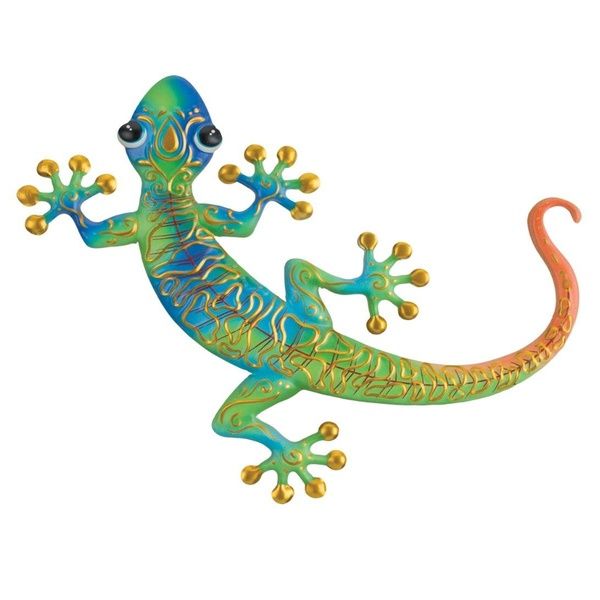 Swirl Gecko Wall Décor Blue