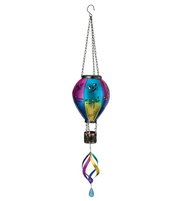 Metal Hot Air Balloon Spinner Dragonfly