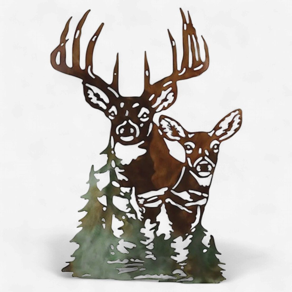 Metallic Lodge Wall Decor Buck