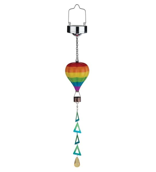 Mini Hot Air Balloon Solar Spinner Rainbow