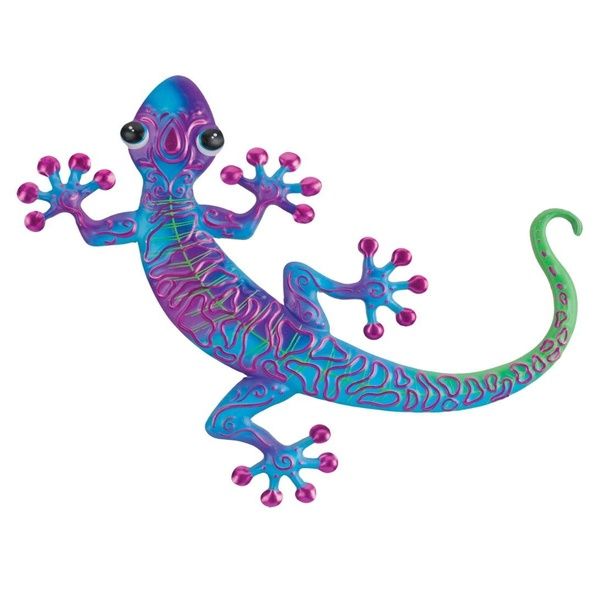 Swirl Gecko Wall Décor Purple