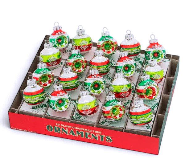 Holiday Splendor - 1.25" Half Reflector Half Rounds - 20 Count