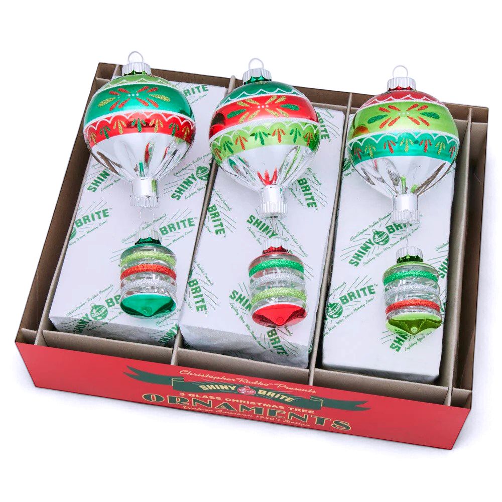 Holiday Splendor - 7" -  Decorated Shapes- 3 Count Styles Assorted