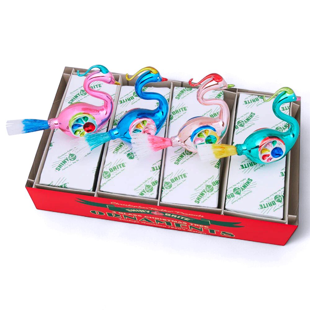 Christmas Confetti 4 Count Reflector Birds Styles Assorted