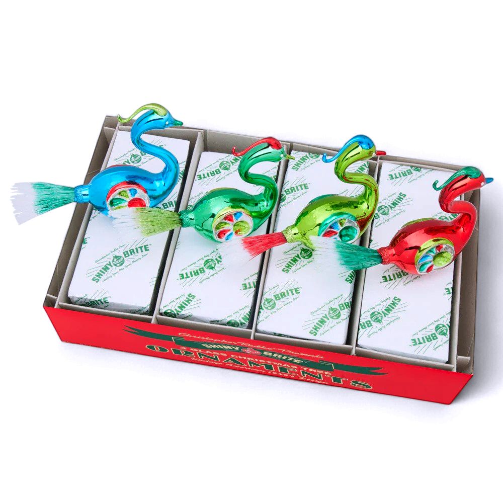 Holiday Splendor - Reflector Birds - 4 Count Styles Assorted