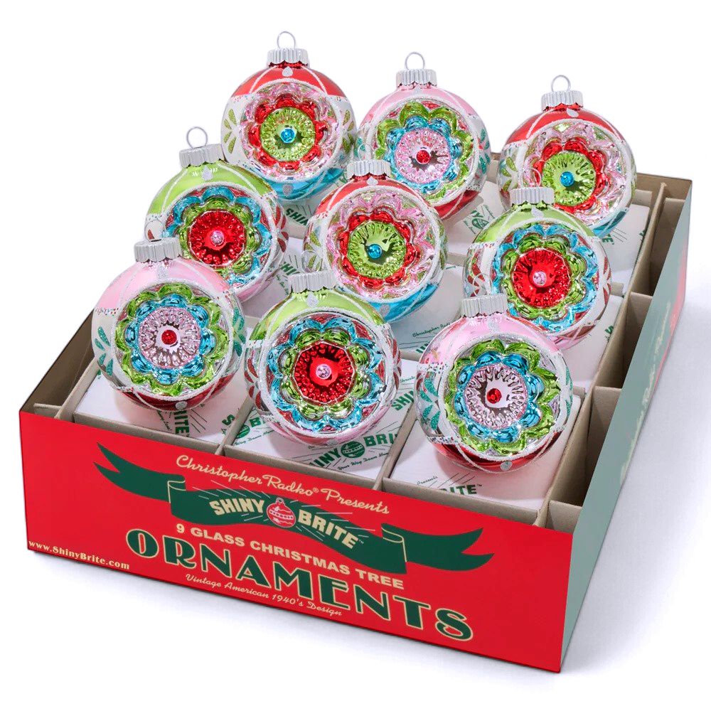 Festive Fete 9 Count 2.5" Reflector Rounds Styles Assorted