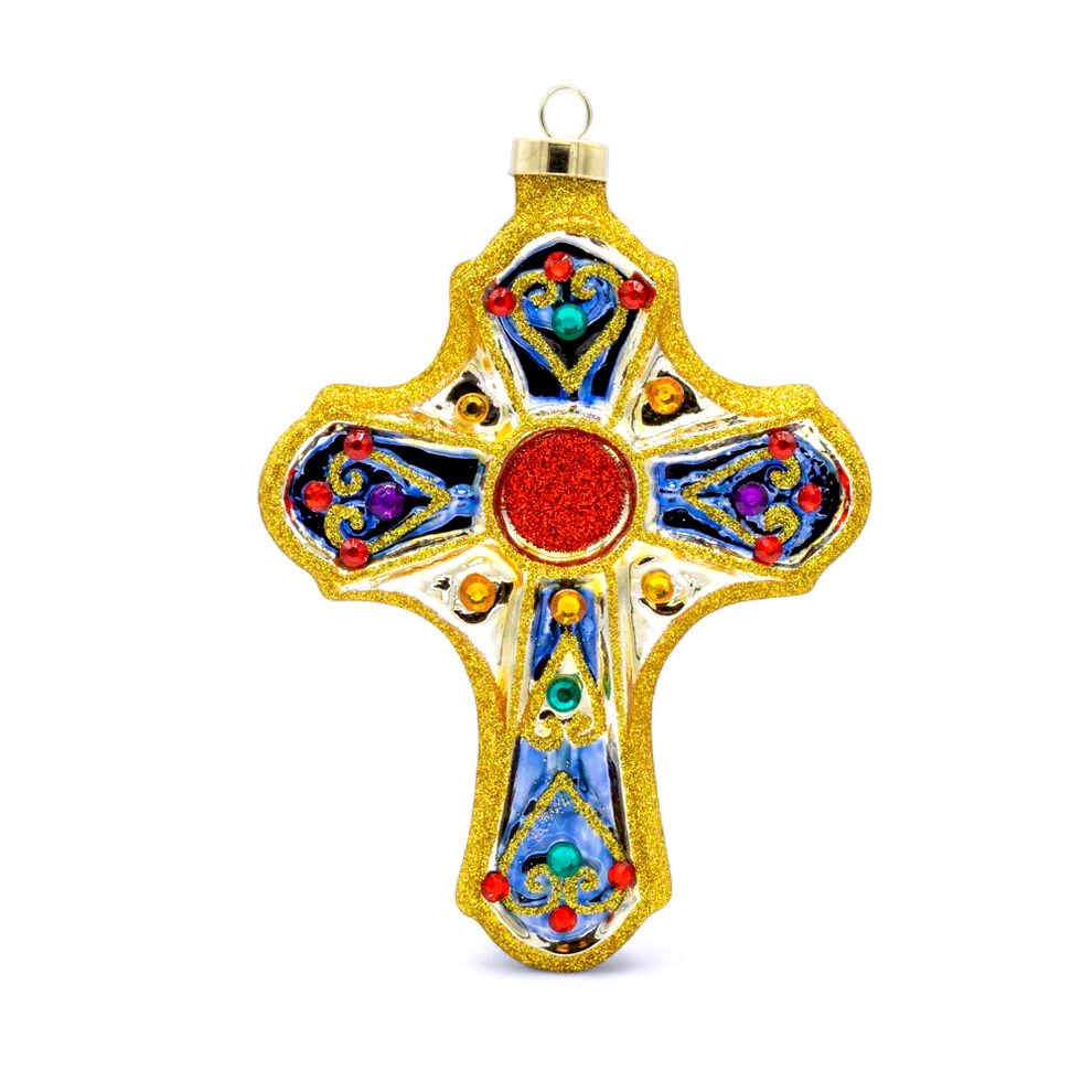 Jewel Cross Ornament