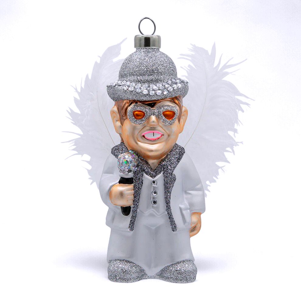 Elton John White Feather Costume Ornament