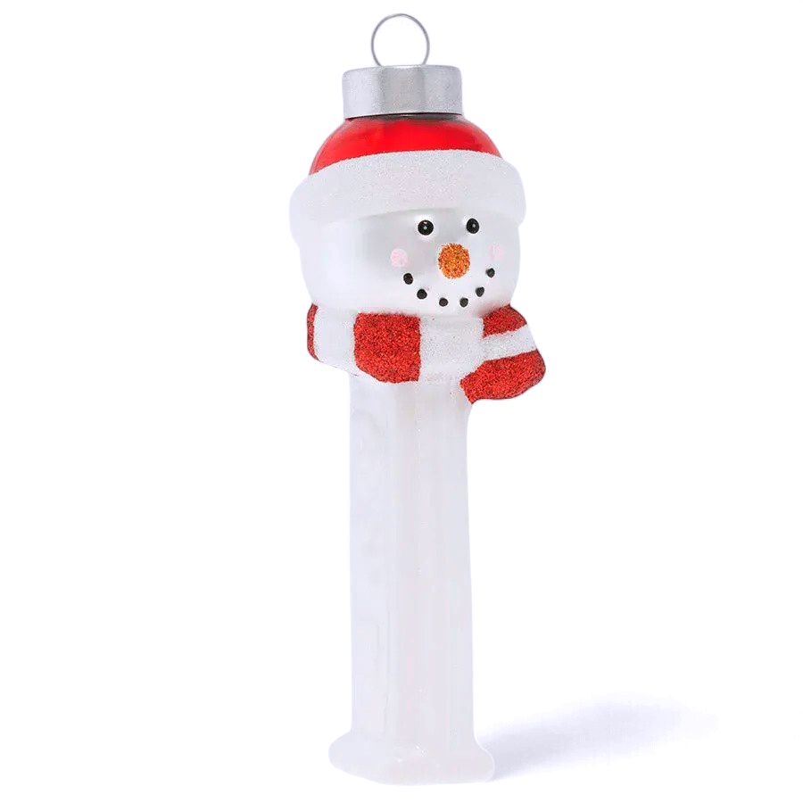 Snowman Pez Dispenser Ornamentament