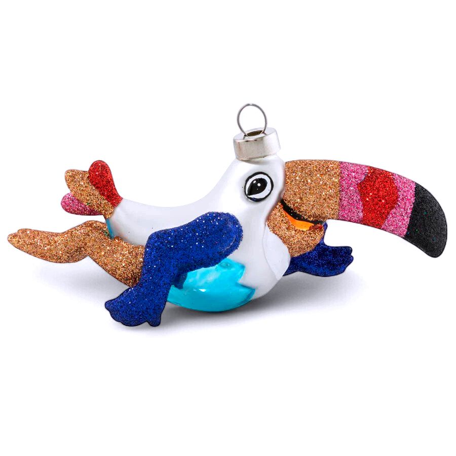 Technicolor Toucan Ornament
