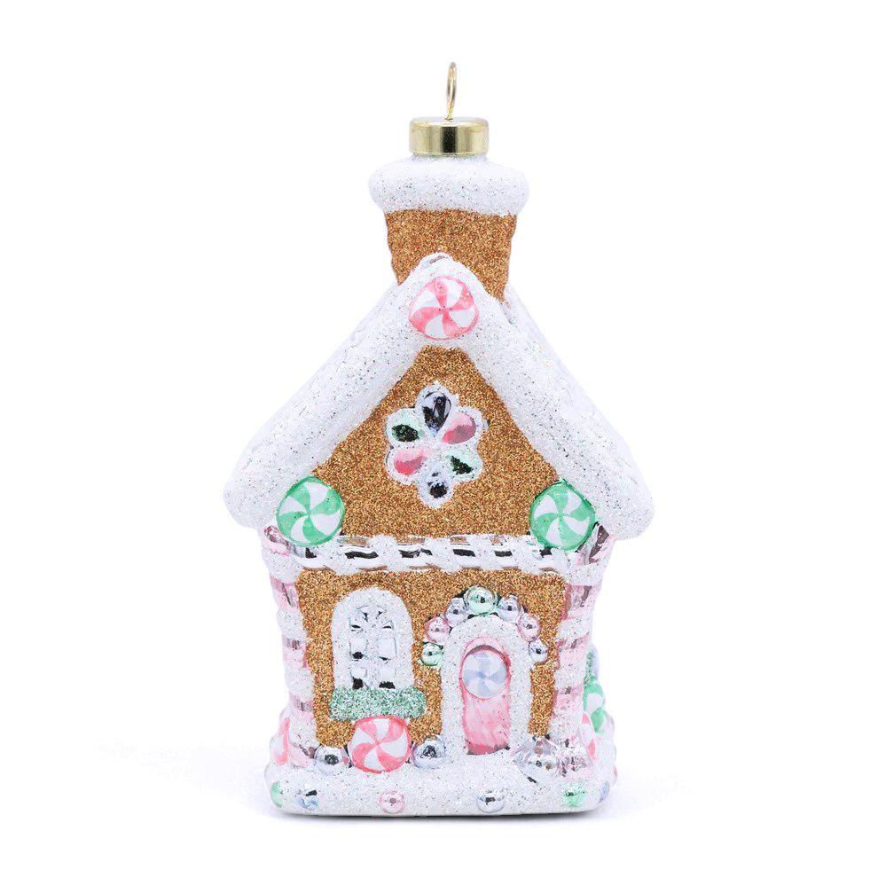 Pastel Gingerbread House Ornament