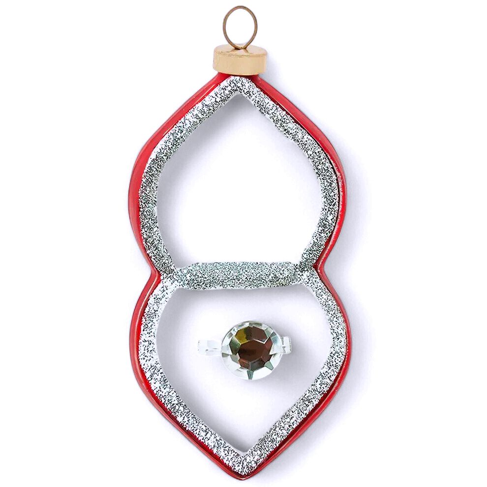 Shining Gemstone Ring Ornament