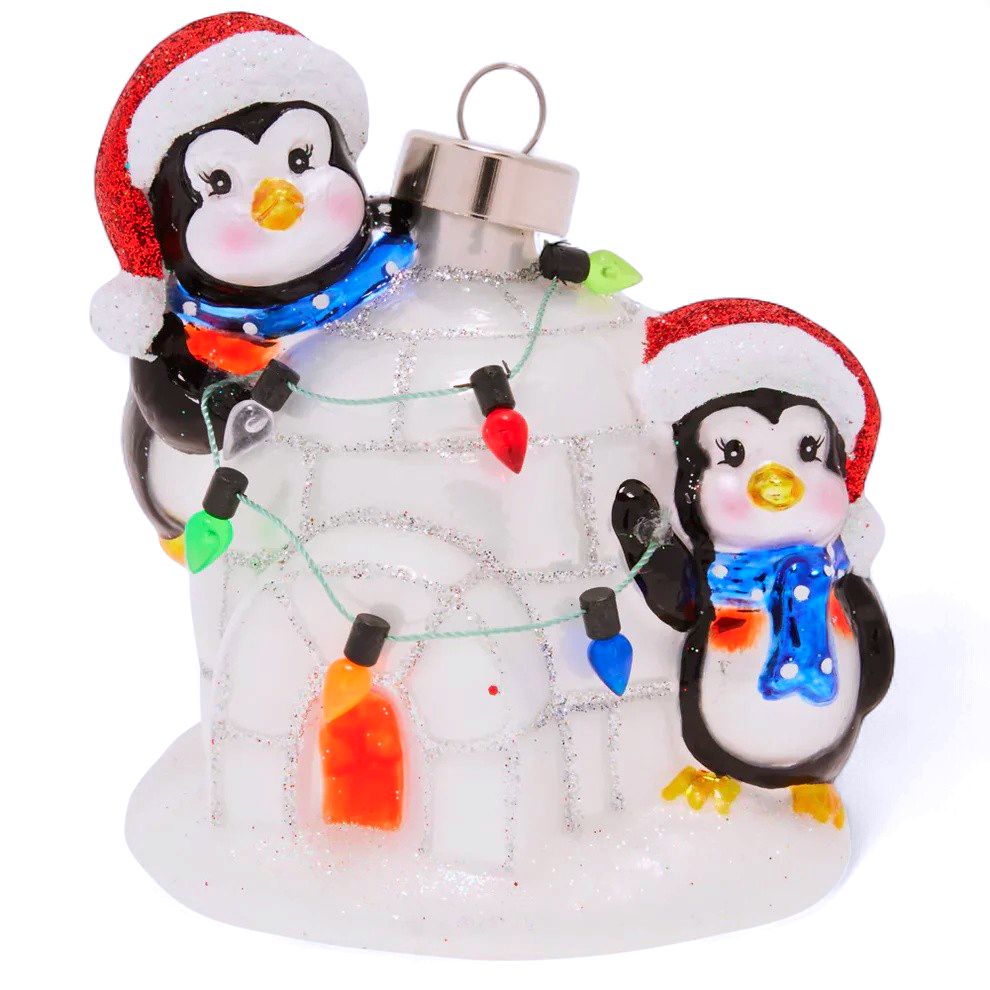 Igloo Penguin Pals Ornament