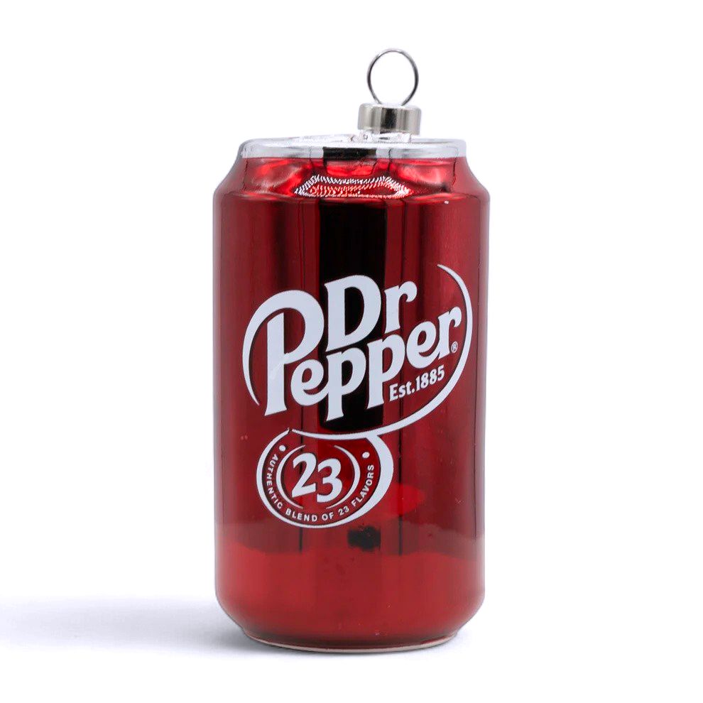 Dr Pepper Soda Can Ornament