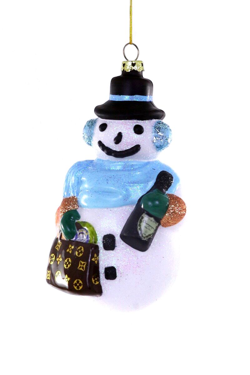 Chic Snowman Ornament