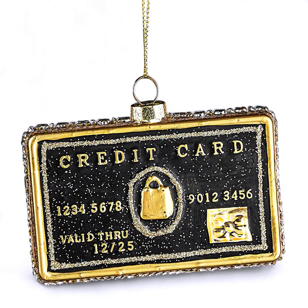 Black Credit Card Ornament