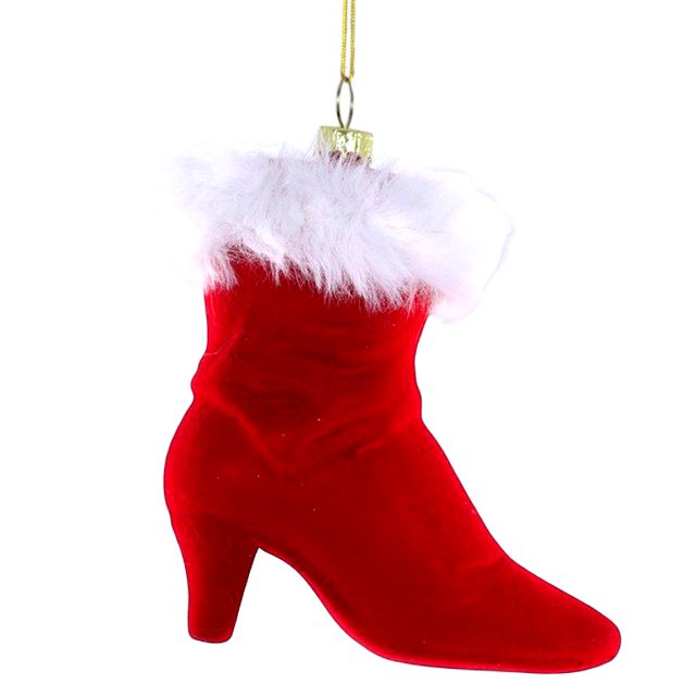 Santa Stiletto Ornament
