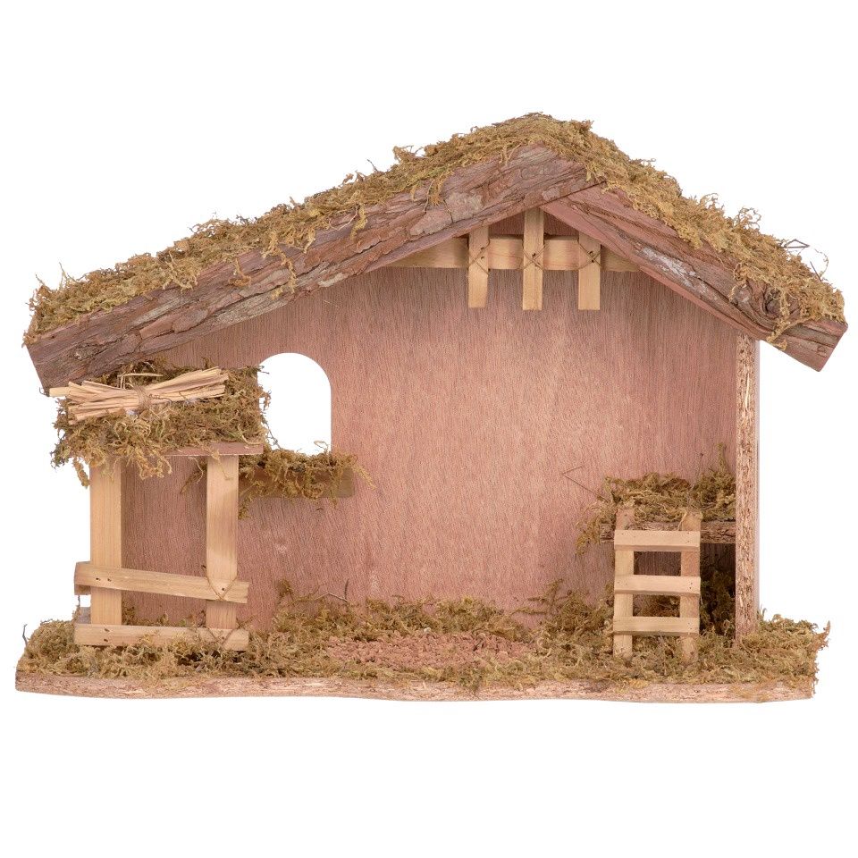 Wood Stable Fontanini 5" Scale