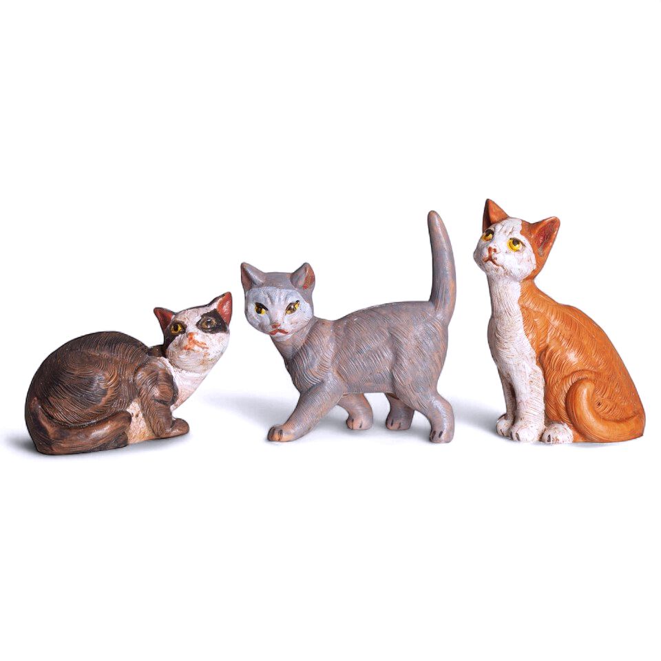 Cats With Story Card - 3Pc Set - Fontanini 5" Scale