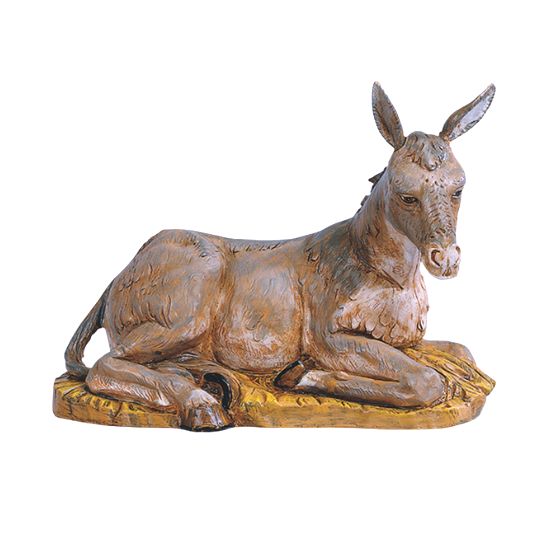 Seated Donkey Fontanini 18" Scale