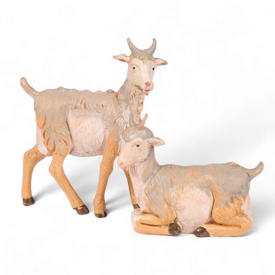 Goat Figure - 2 Pc Set - Fontanini 5" Scale
