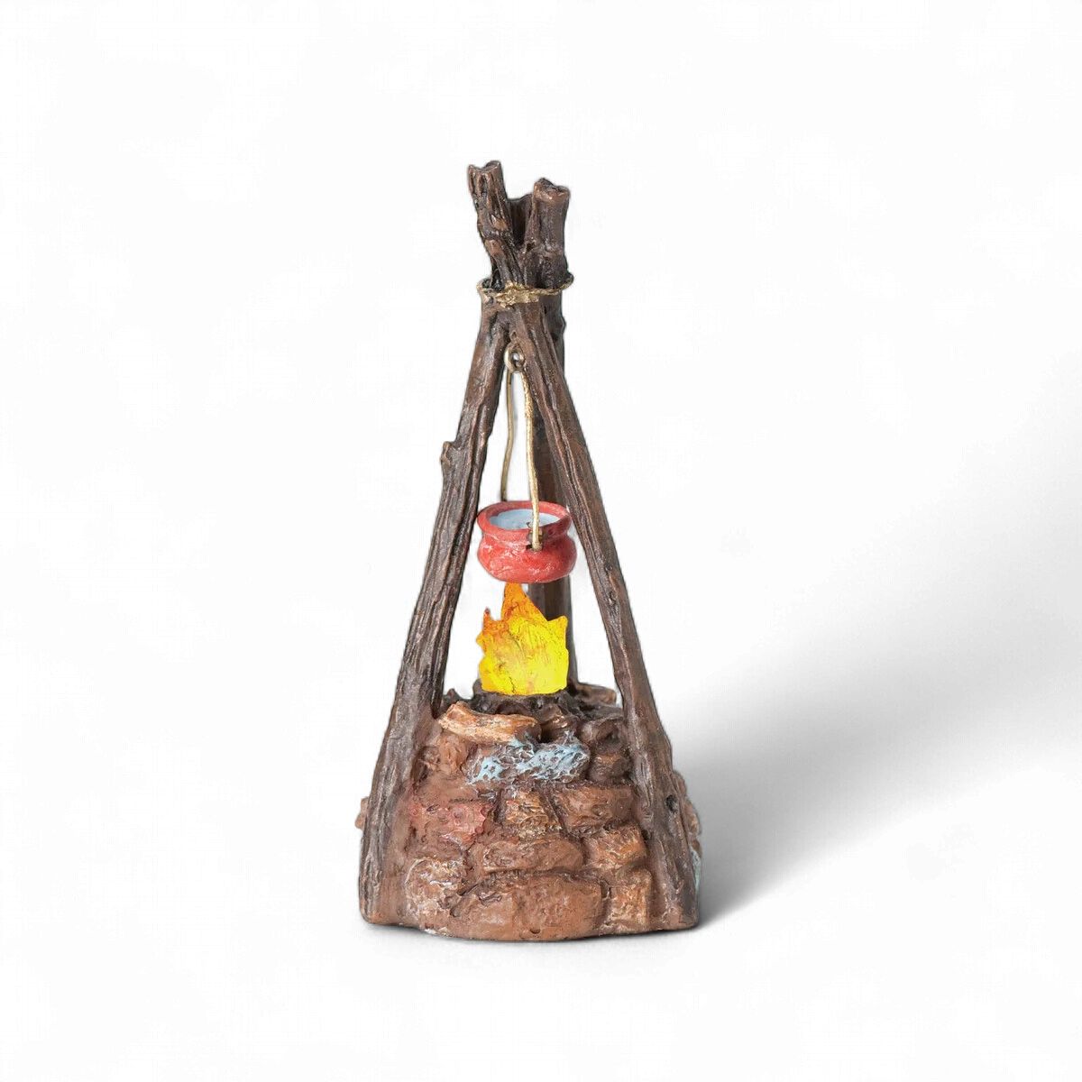 Lit Campfire Battery Fontanini 5" Scale