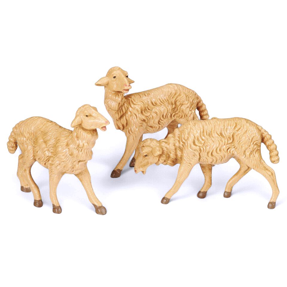Brown Sheep -3Pc Set - Fontanini 7.5" Scale