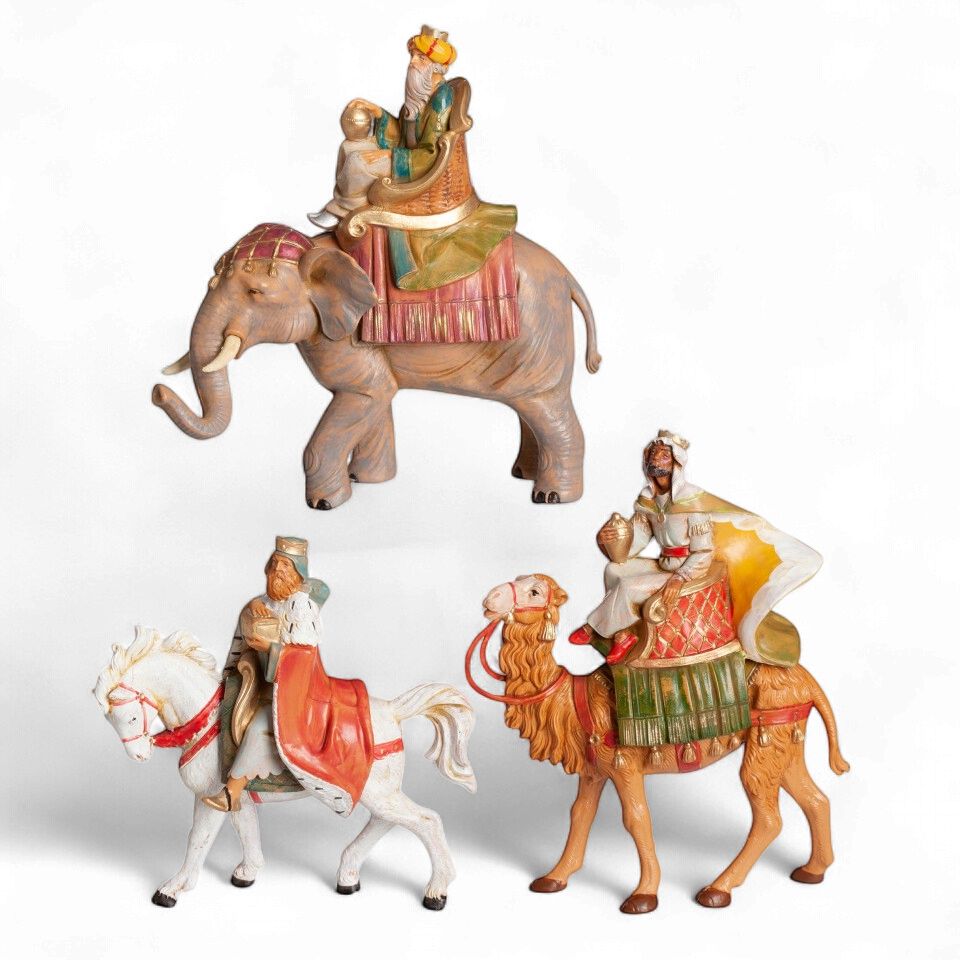 Kings On Animals - 3Pc Set - Fontanini 5" Scale