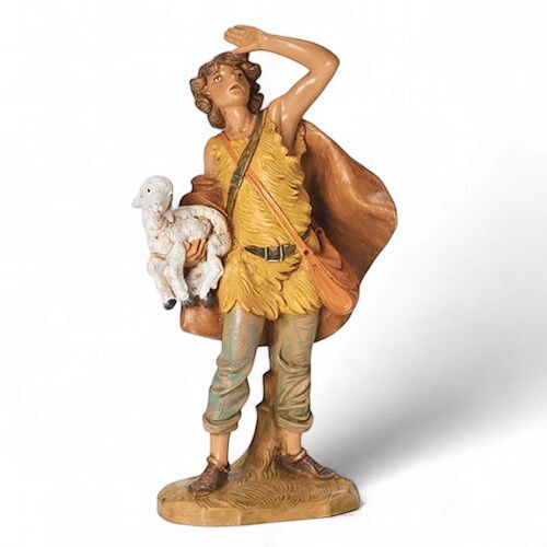 Micah With Lamb Fontanini 7.5" Scale