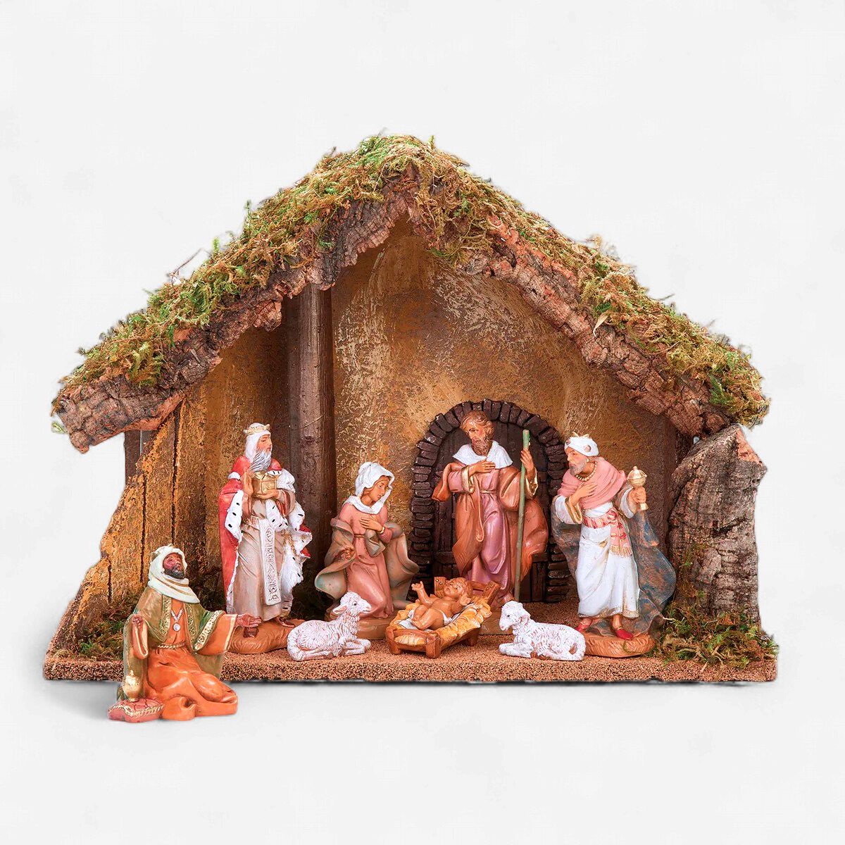 Nativity Set 8 Pc with Stable Fontanini 5" Scale