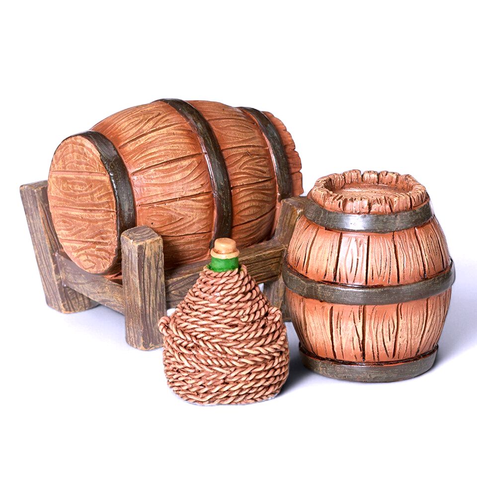 Barrel &amp; Carboy - 3Pc Set - Fontanini 5" Scale