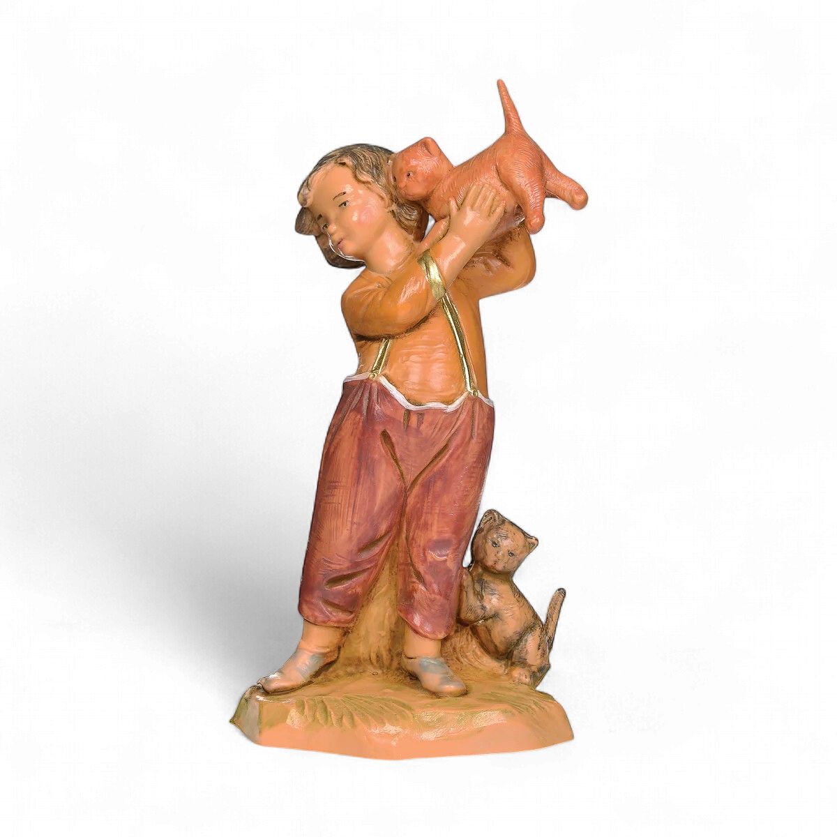 Seth the Boy with Cats Fontanini 5" Scale