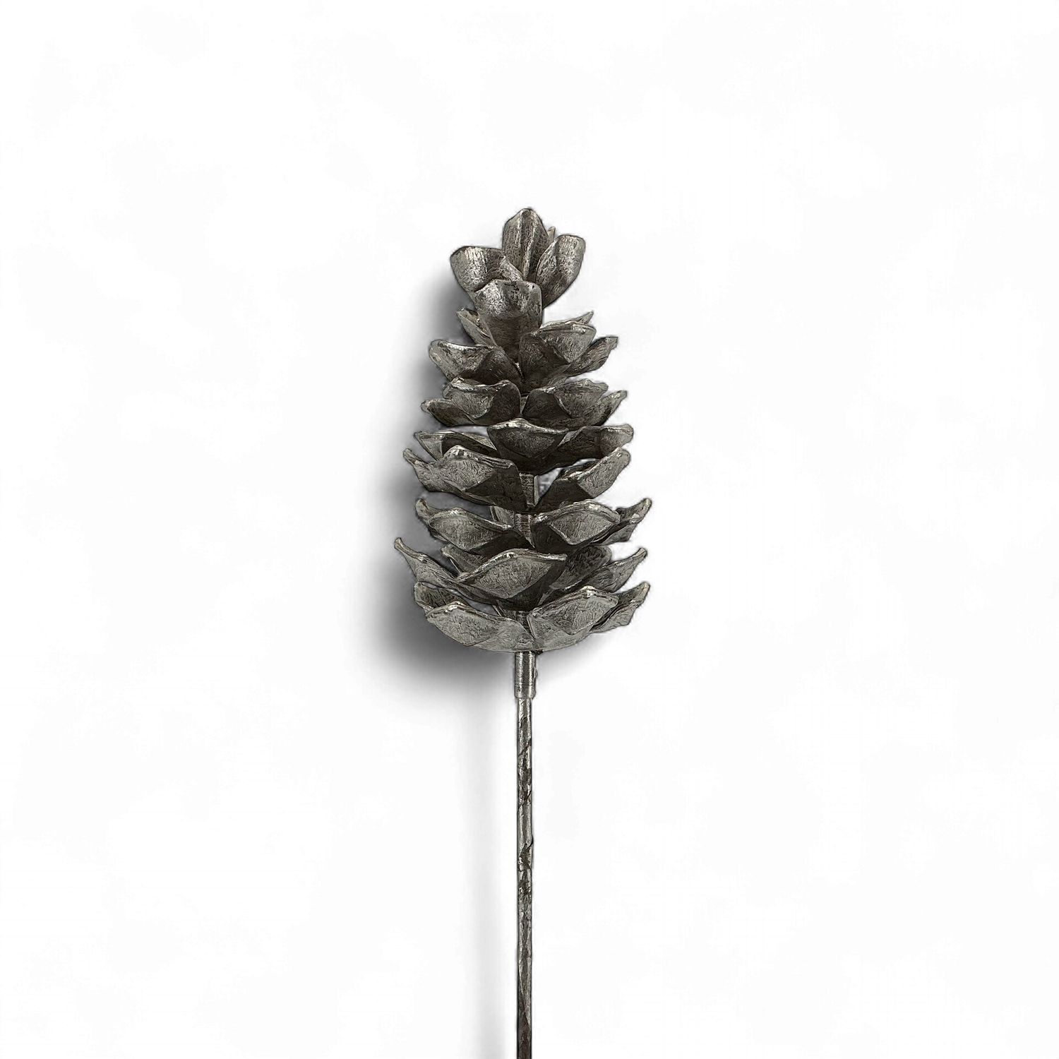 Outdoor Pinecone Pick 6" - Platinum