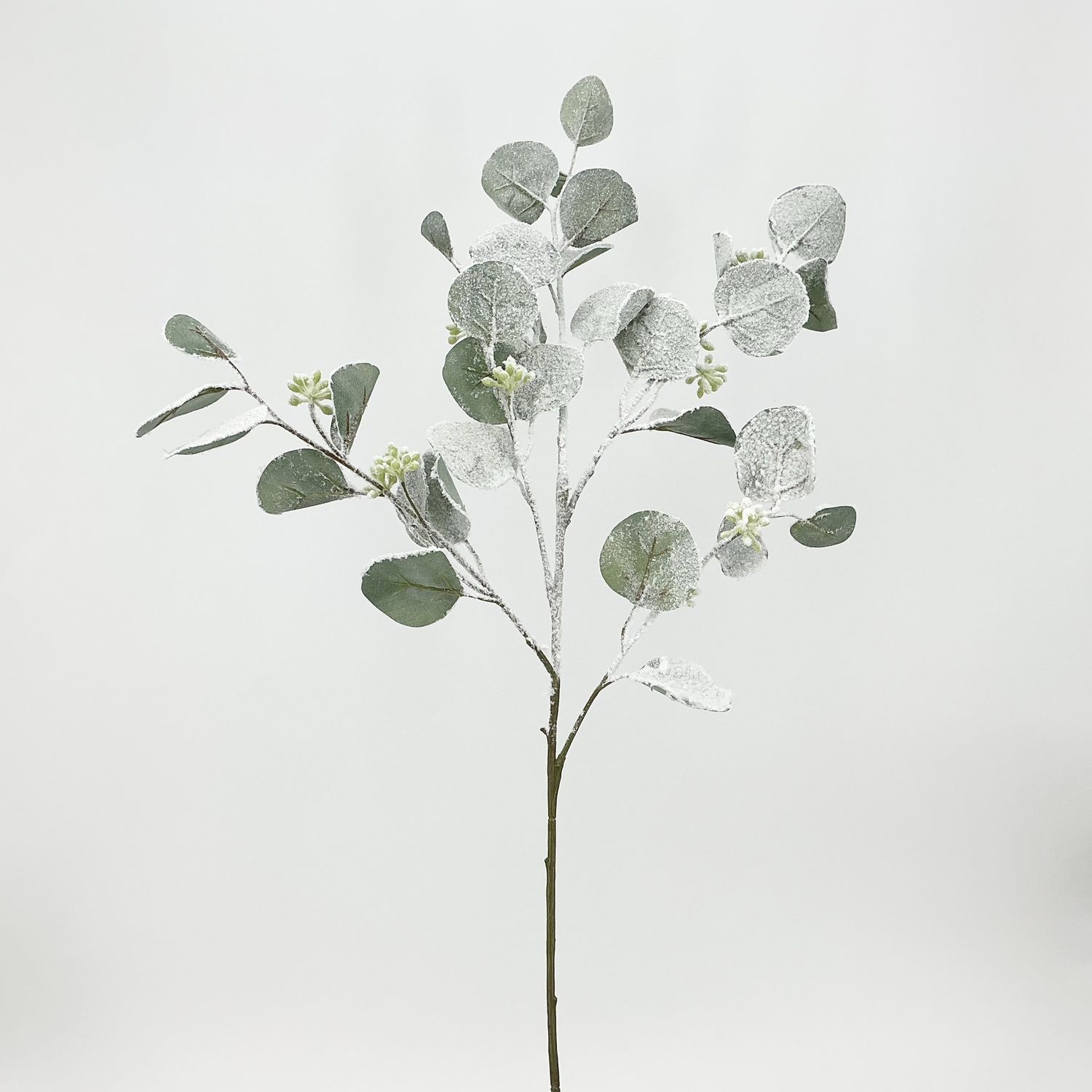 Snowy Eucalyptus Pick 35" - Silver