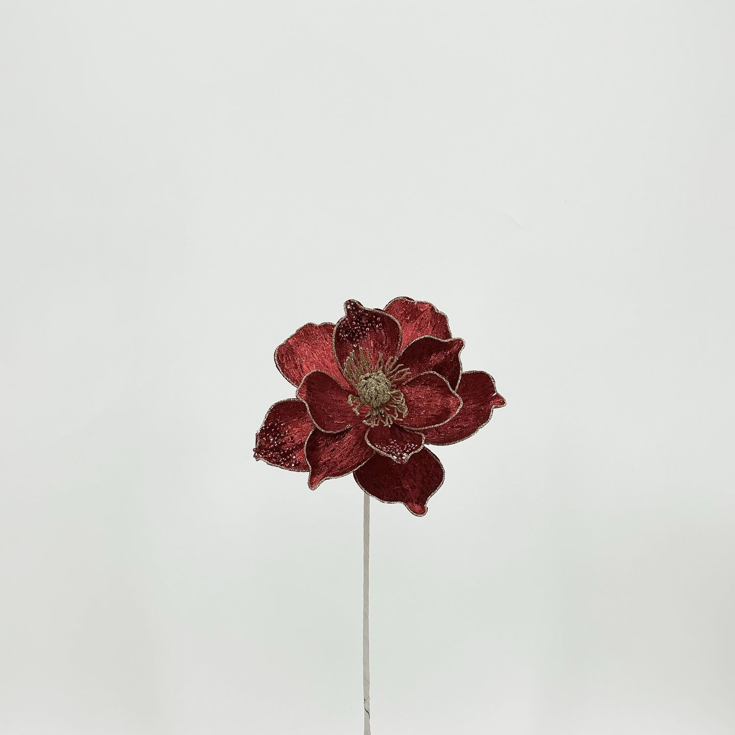 Magnolia W/ Clip 6" - Red